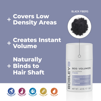 BOSLEY BosVolumize Hair Thickening Fibers 12g - Black [BOS357]