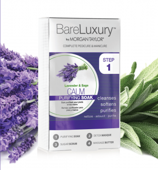 MORGAN TAYLOR Bareluxury - Complete Manicure Pedicure - Calm Lavender & Sage 4PK [MT51316]