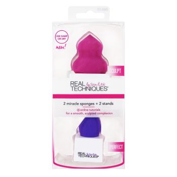 [CLEARANCE] Real Techniques Sculpt & Erase Sponges + 2 Stand #1490 [!RT821]