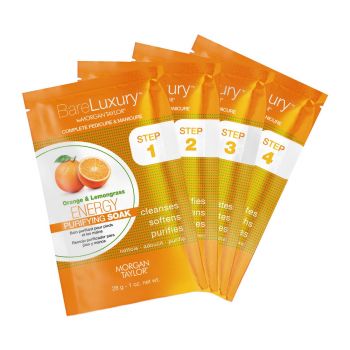 MORGAN TAYLOR Bareluxury - ENERGY ORANGE & LEMONGRASS 4PK [MT51318]
