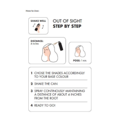 RICA Out of Sight Hair Touch Up 75ml - Black [RCAS101]