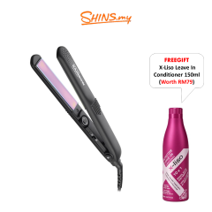Gamma Piu Professional Straightener Rainbow Black + FREEGIF X-Liso Leave In Conditioner 150mL [GMP301+XL008]