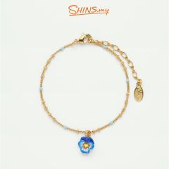 Les Néréides Bracelet Blue Pansy MILLE PENSEES [LNAMSO208/1]