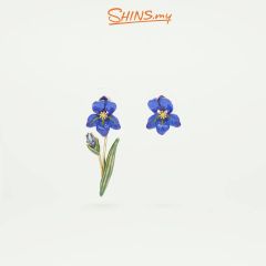 Les Néréides Earrings Siberian Iris LES IRIS DE VINCENT [LNARIV105T/1]