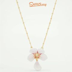Les Néréides Necklace Japanese Cherry Blossom HANAMI [LNANHA309/1]