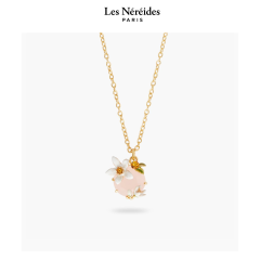 Les Néréides Necklace Orange Blossom and Honey Crystal NOTES DE COEUR [LNAQNC303/1]
