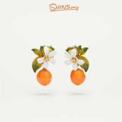 Les Néréides Earrings Orange and Orange Blossom JARDINS DE PROVENCE [LNABJP105T/1]