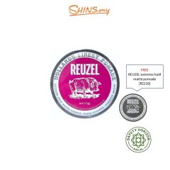 REUZEL Pink Extreme Hold Matte Pomade 4OZ/113G -FREE Reuzel Extreme Hold Matte Pomade 1.3Oz [RZ224+RZ216]