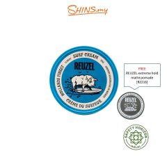 Reuzel Surf Cream Hair 3.38OZ/95G -FREE Reuzel Extreme Hold Matte Pomade 1.3oz [RZ222+RZ216]