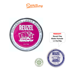 REUZEL Pink Extreme Hold Matte Pomade 4OZ/113G -FREE Reuzel Clay Pomade 1.3Oz [RZ224+RZ2139]