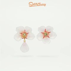 Les Néréides Earrings Japanese Cherry Blossom HANAMI [LNANHA110T/1]