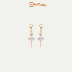Les Néréides Earrings Ballerina Rhinestone and Pearl PAS DE DEUX [LNAJMDD101T/10]