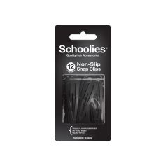 Schoolies Snap Clips 12pc Wicked Black [SCH424]