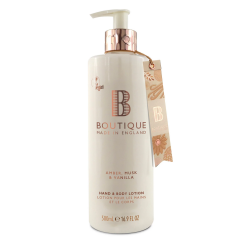 Boutique Amber, Musk & Vanilla Hand & Body Lotion 500ml [GC2283]