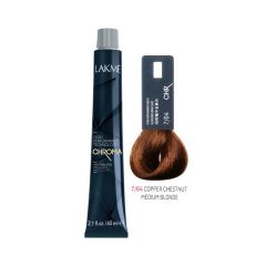 Lakme Chroma 7.64 Copper Chestnut Medium Blonde 60ml [LKC764]