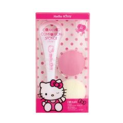 Hello Kitty Bath Time 2 in 1 Facial Cleansing Brush & BEAUTY TOOLS Sponge [HK109]