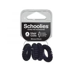 Schoolies Hair Coils Wicked Black 4PC [SCH224]