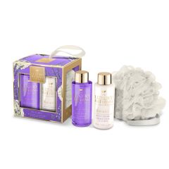 Grace Cole Lavender Body Wash 100ml + Body Cream 100ml + Body Polisher - Time to Relax [GC912]