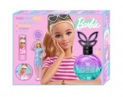 Uroda Barbie Make Today Magic EDP Set (50ml + Lip Balm + Sticker +Barbie Keyring) [YU140]
