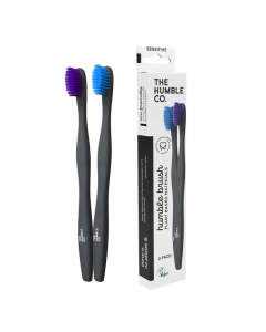 The Humble Co Humble Plant Based Toothbrush 2pk Soft-Mixed Colours [THC109]