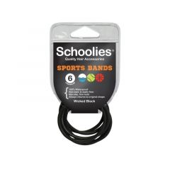 Schoolies Sports Bands 4PC Wicked Black [SCH264]