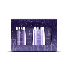 Grace Cole Lavender Mind, Body & Soul Set - Room & Pillow Mist 100ml, Bath Soak 100ml, Body Cream 50ml, Hand & Nail Cream 50ml [GC2203]