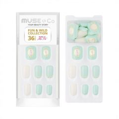 MUSE&Co Fun&Wild  Collection 36 Nails - Minty-Pearls [MSCND0052]