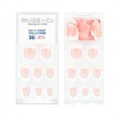 MUSE&Co Stick-On Gel 36 Nails - Lovely Rosy [MSCNF0011AF]