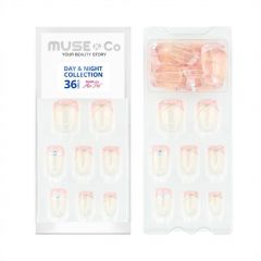 MUSE&Co Stick-On Gel 36 Nails - Royal French [MSCNF0019AF]