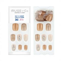 MUSE&Co Stick-On Gel 36 Nails - Golden Hour [MSCNL0005AF]
