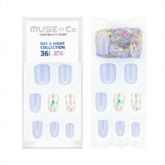 MUSE&Co Stick-On Gel 36 Nails - Confetti Pop [MSCNL0006AF]