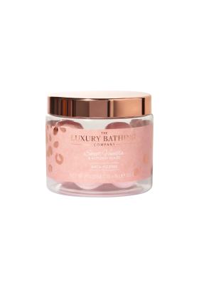 The Luxury Bathing Sweet Vanila and Almond Glaze Fizzer Jar - 10 x Bath Fizzer 15g [GC2201]