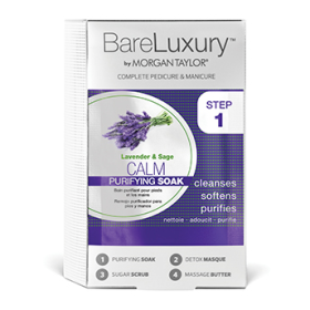 MORGAN TAYLOR Bareluxury - Complete Manicure Pedicure - Calm Lavender & Sage 4PK [MT51316]