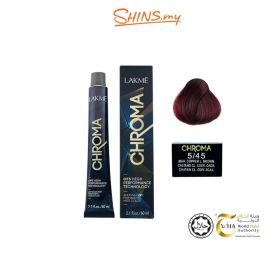 Lakme Chroma 5.45 Mahogany Copper Light Brown 60mL Halal Certified [LKC545]