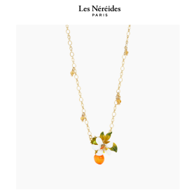 Les Néréides Necklace Orange and Orange Blossom JARDINS DE PROVENCE [LNABJP313/1]