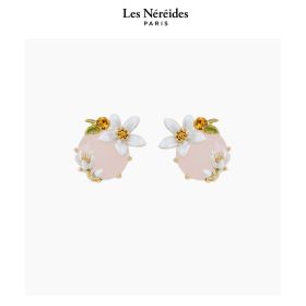 Les Néréides Earring Orange Blossom and Honey Crystal NOTES DE COEUR [LNAQNC103T/1]