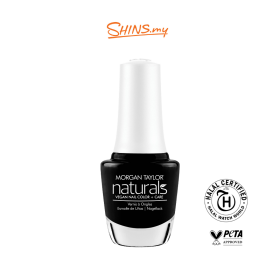 Morgan Taylor Naturals Vegan Nail Color + Care 15mL - To The Moon & Black  [MTN3140023]