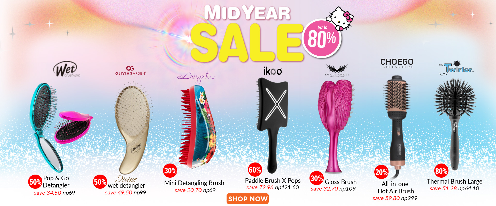 Hair Brushes Mid Year