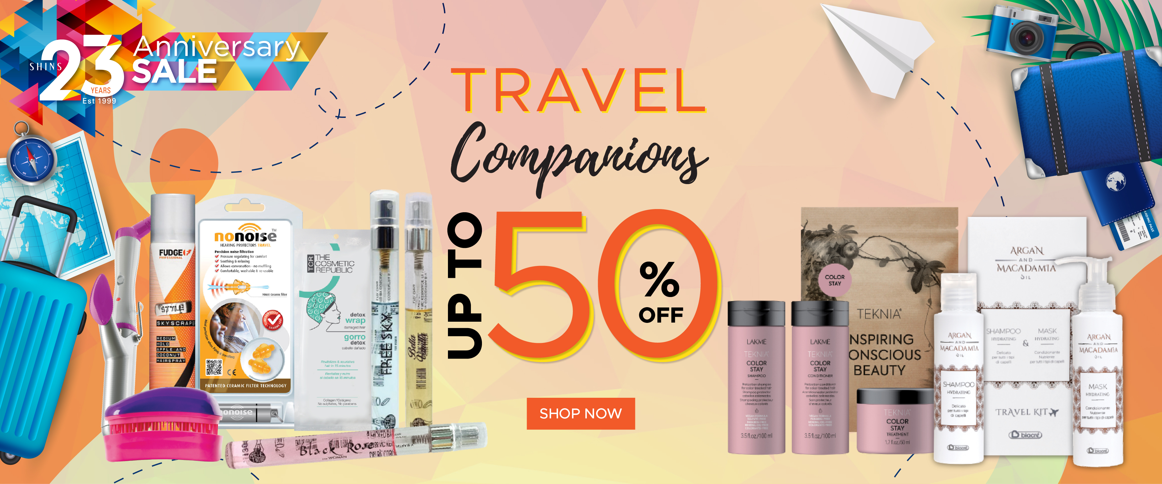 Travel Essentials banner image 23rd Anniversary